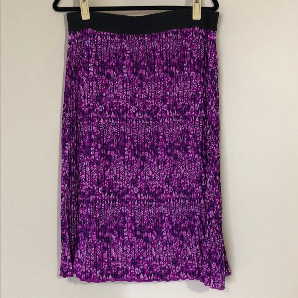 Purple abstract floral print XL Lularoe Jill skirt